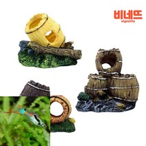 수족관 어항꾸미기 술통 수조레이아웃 관상용물고기 물고기은신처, 3구