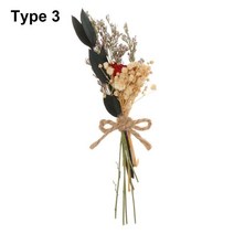 부케 돔 유리돔 무드등자연 소재 홈 장식 DIY 웨딩 배열 말린 부케 식물 줄기 미니 꽃 안개꽃, 09 3