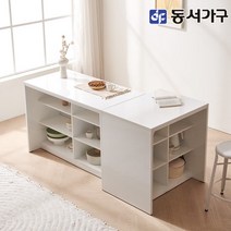 동서가구 소프 타나 홈바 테이블 800 아일랜드 식탁 DNA184, 화이트+오크