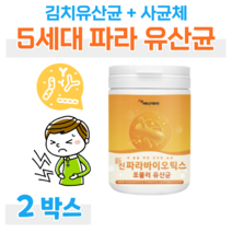 위대한 V133 신 파라 바이오틱스 포뮬러 유산균 김치 유산균 락토 바실러스 플란타럼 사균체 사균 5세대 유산균, 2통, 3000mg x 76회 (하루1회)