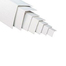 PVC 도배 코너ㄱ자몰딩 3사이즈(10x10 15x15 20x20mm) 2.4M _몰딩 마루몰딩 바닥타일 타일마감 마감재 꼼꼼이 코너비드 ㄱ자, 백색