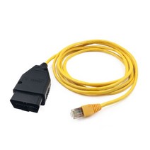 자동차 커넥터 A+ 품질 ENET 데이터 케이블 BMW Enet 이더넷 ICOM 코딩 F-시리즈 OBD2 진단 도구 OBDII 어, 01 Without CD, 01 Without CD