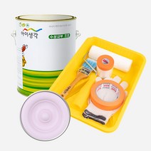 삼화페인트 아이생각 친환경 수성내부프로 4L + 도구세트, 로맨틱바이올렛