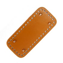 [니뜨] 고급 가죽 사각 가방바닥 [뜨개실도안제공] 부자재도구, 카멜