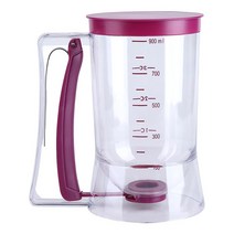 900mL 반죽 디스펜서 팬케이크 디스펜서 완벽한 팬케이크 컵케이크 와플 머핀 믹스 크레이프 케이크를 위한 주방 필수 도구 쉽게 따를 수 있는 베이킹 용품 그리들 메이
