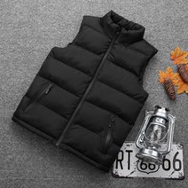 하이넥 폴라 차이나 패딩조끼 사무실 매장 단체 유니폼 누비 큰사이즈 조끼 베스트