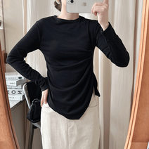 (클리어런스세일) 드레이프 웨이스트 티셔츠 (4color)