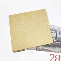 크라프트 메모지 80매 무지, 상세페이지 참조