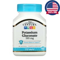 21세기센트리 글루콘산칼륨 595mg 포타슘 글루콘산염 Gluconate 110정, 1개, 595mg 110정