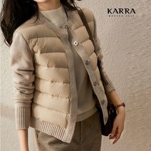 카라 KARRA 니트슬리브패딩점퍼 KB2WJP009C