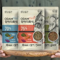 오담 강아지 화식사료 치킨 오리 연어 & 흰살생선 생식사료 100g x 1개, 오리고기