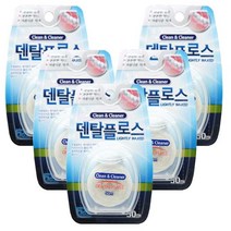 덴탈플로스 왁스 50m (무향), 5개