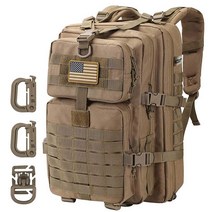 Hannibal Tactical MOLLE 어썰트 팩 전술 백팩 군용 육군 캠핑 배낭 3일 팩 661982, Coyote