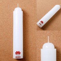 1P 연꽃 양초 밀초 밀랍양초 양초캔들 인테리어소품파는곳 양초난로 불교초 대형양초 소원성취초 대형초 밀납초