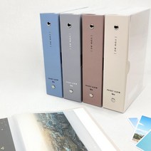 기억을담다 포켓앨범 4x6 인생네컷 앨범 심플 깔끔 앨범 접착식 콜렉트품 하루필름, 랜덤발송1개입