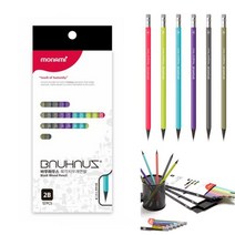 템팜 모나미 육각지우개 연필 B 12P 인체공학적 오피스용품 학용품