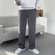 남자 기모 코듀로이 플리츠 와이드 밴딩 팬츠