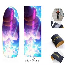 스케이트보드 더블 로커 사포 스프레이 에머리 전기 스쿠터 스케이트보드 데크 그립 테이프 서핑 보드 그립 84x23cm, Kakarotto2