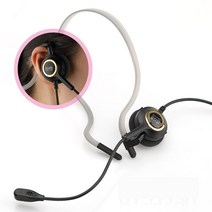 R390 넥밴드헤드셋 콜센터헤드셋 상담원 상담용 재택근무 TM용 LG 삼성 스마트폰헤드셋 전기종호환, 일반 오디오잭 스마트폰