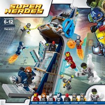 중국 레고 마블 어벤져스 76166 타워 전투 호환 블록, 01. 단일 제품