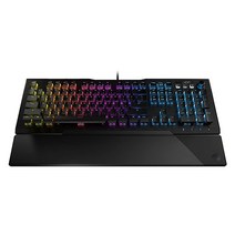 ROCCAT 불칸 121 메카니컬 PC 택타일 게이밍 키보드 티탄 스위치 키당 AIMO RGB 백라이트 조명 양극 산화 처리 알루미늄 상판 및 분리형 손바닥/손목 받침대 블, Keyboard, Red Switches