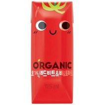 롯데칠성음료 크니쁘니 오가닉 레드비트 & 배 & 토마토 야채혼합주스, 레드비트&배&토마토, 125ml, 12개