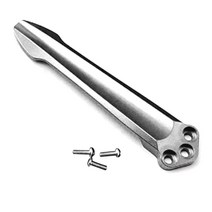 공구 1pc 티타늄 합금 포켓 나이프 Benchmade Griptilian 551 Emerson CQC 3 개의 나사가있는 홀 DIY Make, [01] Silver, 01 Silver