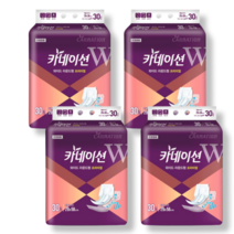 카네이션 와이드 라운드 고급 속기저귀, 4팩
