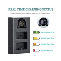 Tengdaxing ENEL25 배터리 충전기 니콘 Z50 ZFC 카메라와 호환되는 이중