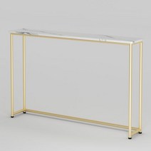 사이드 틈새 테이블 폭좁은 협탁 선반 소파뒤 책장 뒤쪽 탁자 슬림 장식장, 02.모조 대리석  80x20x75 골드