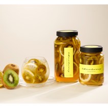 [초코써니 레몬키위청] 에이드 홈 카페 수제청 과일청 500g 답례품 차 선물 세트, 500g레몬키위청