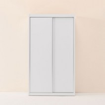 레오가구 슬라이딩쿠페 화이트 시리즈 3종 옷장/장롱 (2통구성), 1.올화이트 (화이트도어2), 옷봉장, 옷봉장