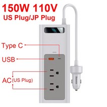 자동차 인버터 DC 12V 변환기 Inversor USB 유형 충전기 전원 어댑터