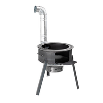 드럼통 소각로 장작 화로 펜션 펠릿 카페 소각통 난로, 48cm+두께 2.7+3 용광로 링