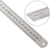 신B몰 쇠자 50cm 양면 스틸 자 직자 센티 인치