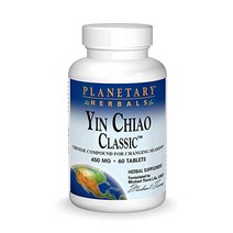 멀티비타민 Planetary Herbals Yin Chiao Classic 450 mg - Immune Formulas for Seasonal Support 60 Tablets, 60 Count (Pack of 1)