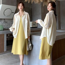 임부세트 임부복 여름나시원피스+자외선차단투피스