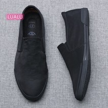 남성 캔버스 스니커즈 캔버스화 남자 신발 여름용 통풍화 슬립온 올드 Esyuse 증정