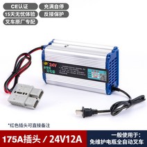 포지티브 도란스 전동 지게차 배터리 충전기 12V10A24V18A 스태커 트럭 납산, 24V12A175A 대형 플러그