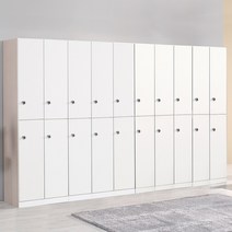 2단 옷장 캐비넷 케비넷 락카장 락커룸 사무용 헬스장 개인 사물함 원형볼키 UV화이트, 1단옷장, LPM진그레이