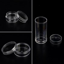 다용도 소품함 투명 납작 원형케이스 납작 소 대 원통형 옵션선택