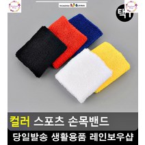 스포츠 운동 땀닦개 컬러 손목밴드 헬스용품사이트 스포츠용품 헬스용품점, 검정