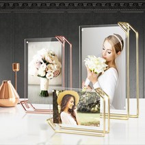 금액자 어린이집졸업액자 아기증명사진 초음파 지폐 인생네컷 액자 아크릴거치대, 리브리움 탁상액자 로즈골드 대