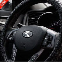 기아 전후방 튜닝 K 엠블럼 핸들 엠블럼 K3 K5 K7 K9 두가지 색상, 01.블랙, C TYPE(60mm 핸들용)