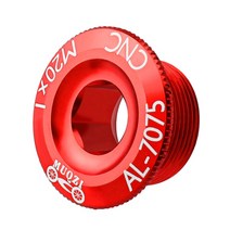크랭크 커버 스크류 캡 M15 M18 M20 MTB 알루미늄 합금 세트 로드 자전거 피팅 사이클링 부품 10 가지 색상, [03] M20, [03] 빨간