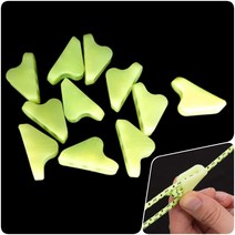 10p 캠핑 야광 스트링 삼각 스토퍼 백패킹 토퍼 타프 텐트 로프 라인 불빛 안전 가드 고정 반딧불 차박 빛 편리한 야간 조명 넘어짐 걸림 방지 밧줄 줄 낚시 등산 야영 빛나는