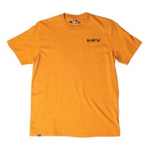 카부 클리어 어보브 에치 아트 - Butterscotch / 오가닉 면 티셔츠