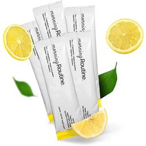 아침 루틴 매일 수분 공급 사과 사이다 식초 레몬 및 바다 소금이 포함된 전해질 분말 패킷 수화물 음료 믹스 케토 ampamp Paleo Electrolytes 수화 - 5ct, [01] 1개(5개들이 팩)