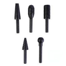 드러멜 드레멜 다용도조각기 10/5/투피스 텅스텐 카바이드 로타리 Burrs 3x6mm 단일 컷 금속 그라인딩 더블 목재 드릴 비트 Dremel 도구, 5Pcs