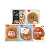 [JH삼립] 봉지빵 5종 10봉 택(크림빵 단팥빵 우카빵 밀크요팡 데니쉬), 정통단팥빵 10봉